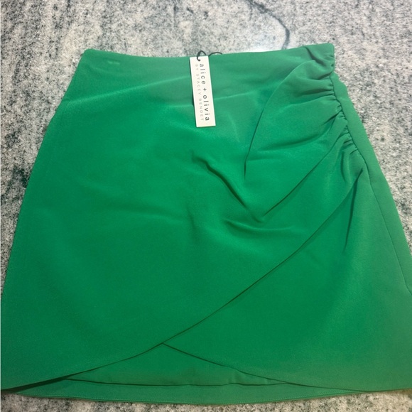 Alice + Olivia Vidalia Mini Skirt, Juniper - Picture 6 of 13